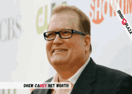 Drew Carey smiling, showcasing his $165 million net worth as a successful comedian and TV host.