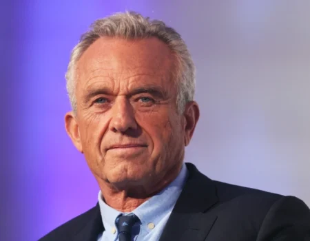 Robert F Kennedy Jr net worth: Environmental lawyer and politician speaking at podium