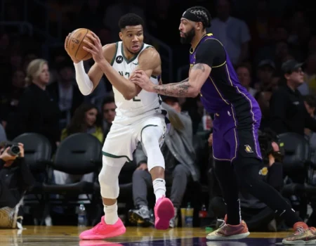 Lakers vs Milwaukee Bucks match player stats: Davis and Giannis battle for supremacy in 107-102 game.